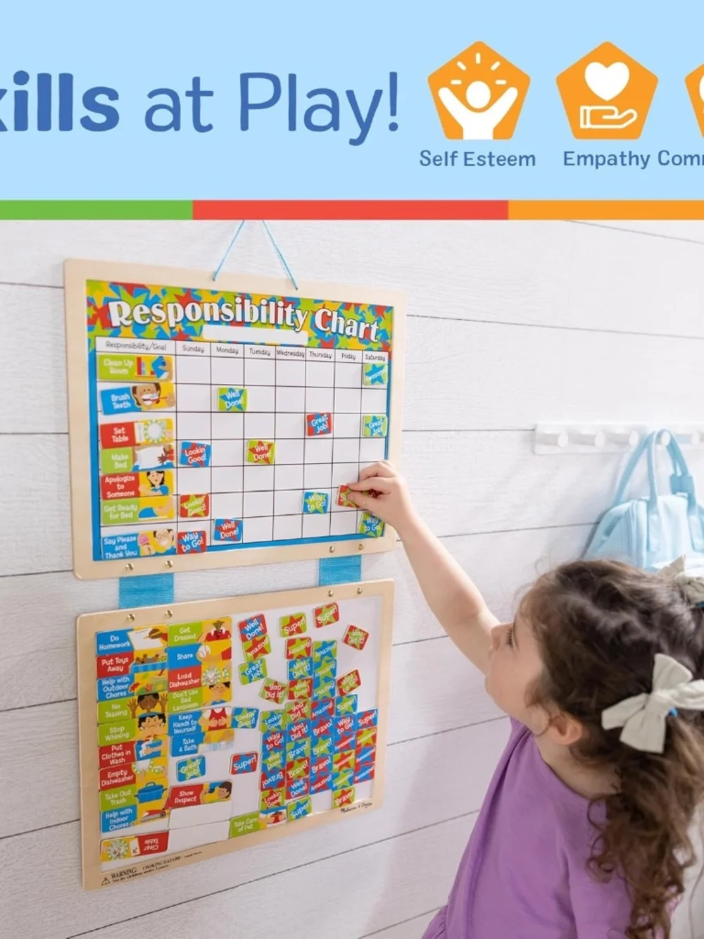 Melissa & Doug Magnetic Responsibility Chart and Kids Calendar